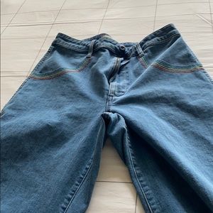 MADEWELL WIDELEG CROPPED JEAN 2 BACK POCKETS SZ30